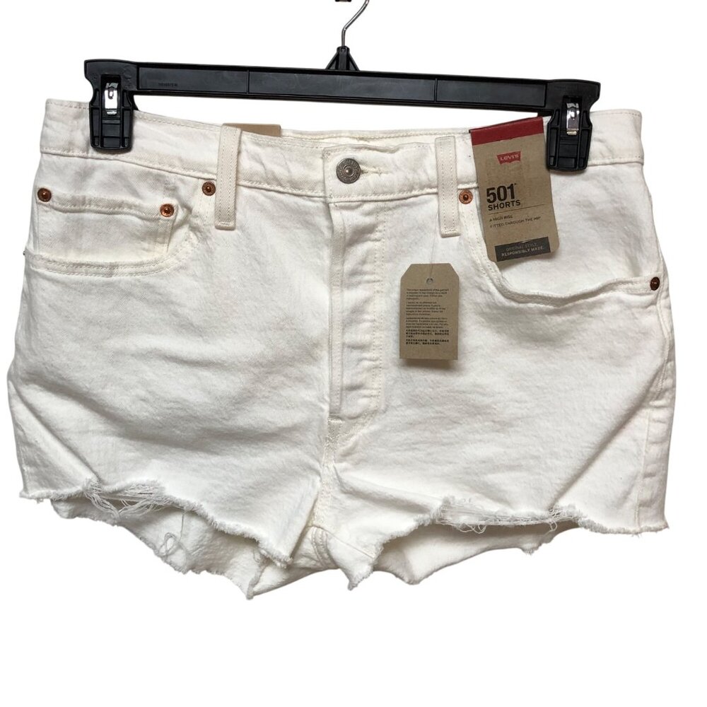 Levis Womens 501 Original Hi Rise Denim Cutoff Shorts Size 31 NWT